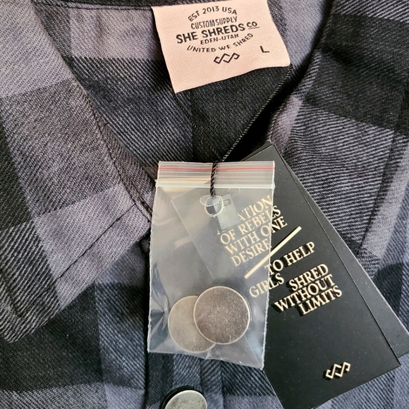 SheShreds.Co Plaid Flannel - Picture 2 of 6